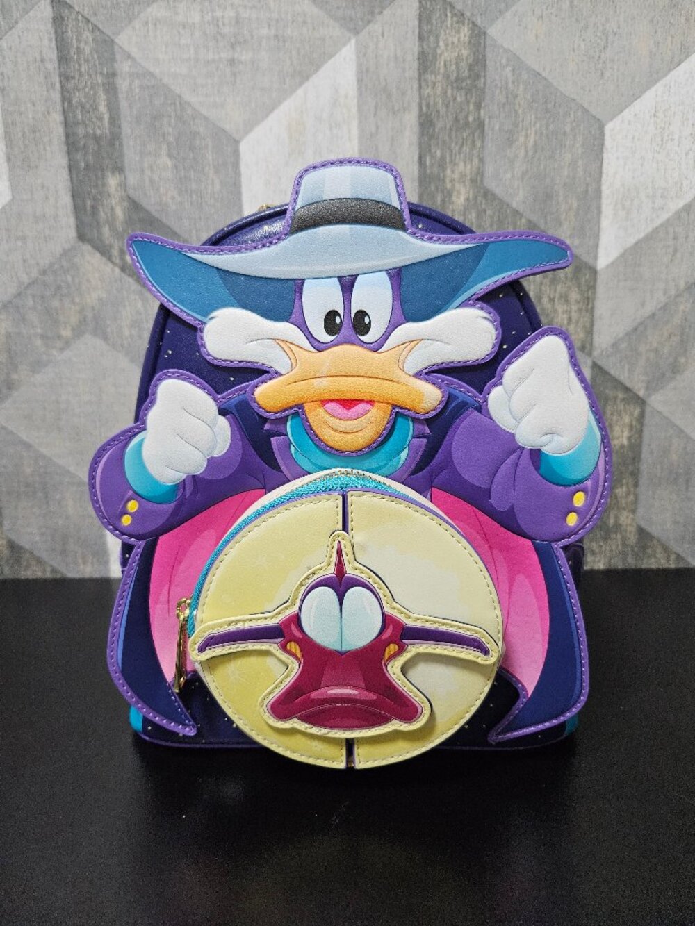 NWT Loungefly Disney Darkwing Duck Glow In The Dark Mini Backpack WDBK4684